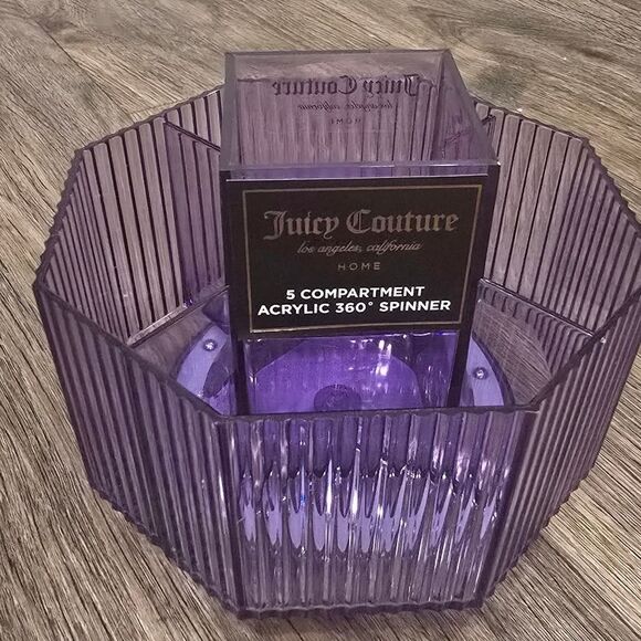 Juicy Couture Home 5-Compartment Acrylic 360° Spinner - Picture 5 of 6